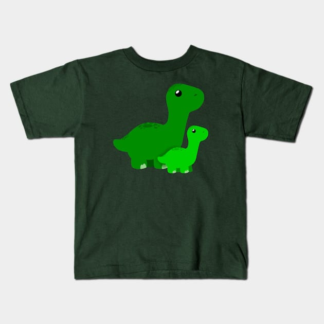 Little Dino Buddies Kids T-Shirt by Studio Lockhart